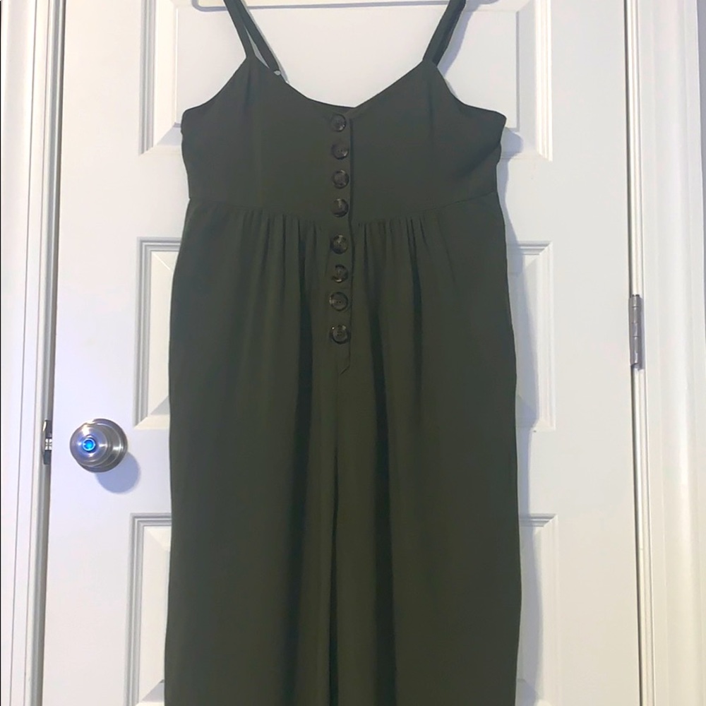 Olive green jumpsuit